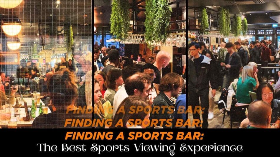 Finding a Sports Bar: Best Sports Viewing Experience
